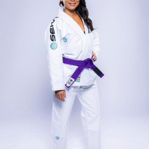 Kimono JJB Fuji Sports | Blanc Teal | SEKAI 3.0