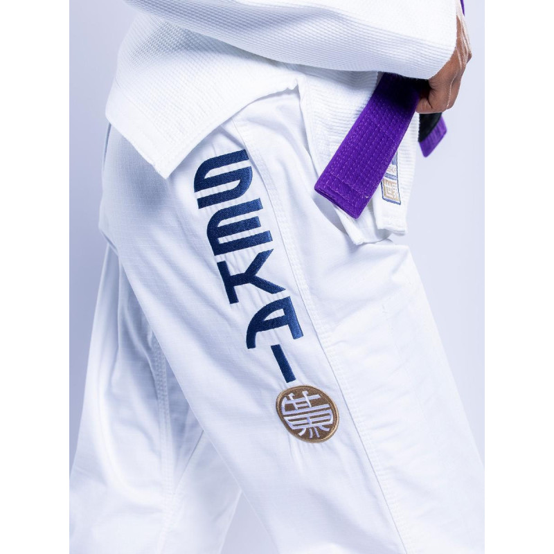 Kimono JJB Fuji Sports | Blanc Navy | SEKAI 3.0