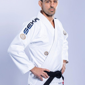 Kimono JJB Fuji Sports | Blanc Navy | SEKAI 3.0