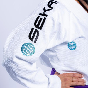 Kimono JJB Fuji Sports | Blanc Teal | SEKAI 3.0
