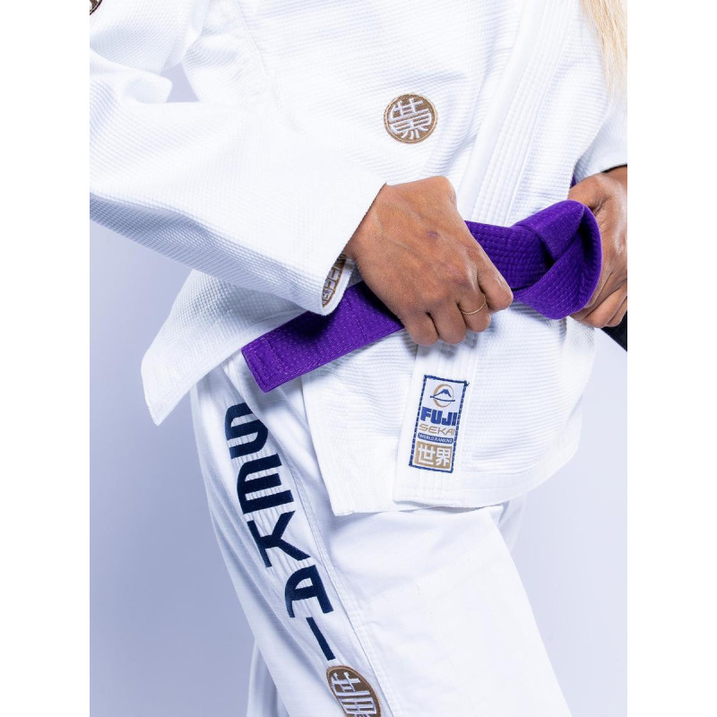 Kimono JJB Fuji Sports | Blanc Navy | SEKAI 3.0