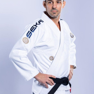 Kimono JJB Fuji Sports | Blanc Navy | SEKAI 3.0