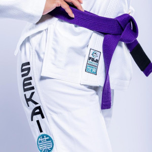 Kimono JJB Fuji Sports | Blanc Teal | SEKAI 3.0