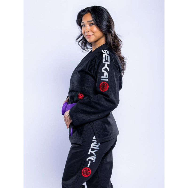 Kimono JJB Fuji Sports | Noir Gris | SEKAI 3.0
