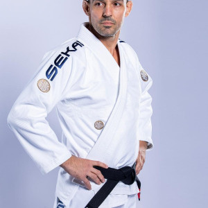 Kimono JJB Fuji Sports | Blanc Navy | SEKAI 3.0