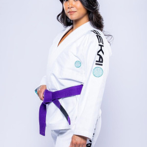 Kimono JJB Fuji Sports | Blanc Teal | SEKAI 3.0