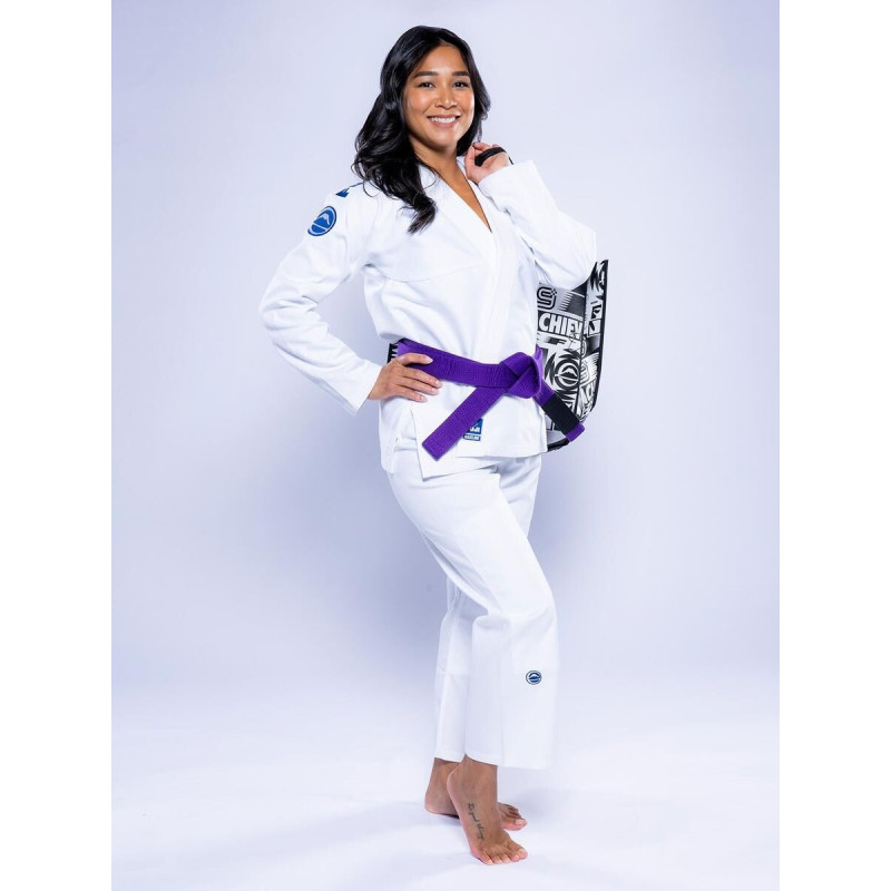Kimono JJB Fuji Sports | Blanc Navy | Baseline 2.0