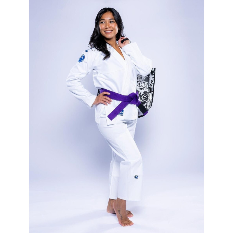 Kimono JJB Fuji Sports | Blanc Navy | Baseline 2.0