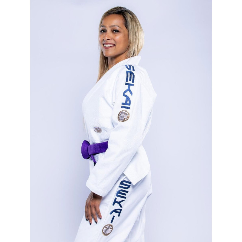 Kimono JJB Fuji Sports | Blanc Navy | SEKAI 3.0