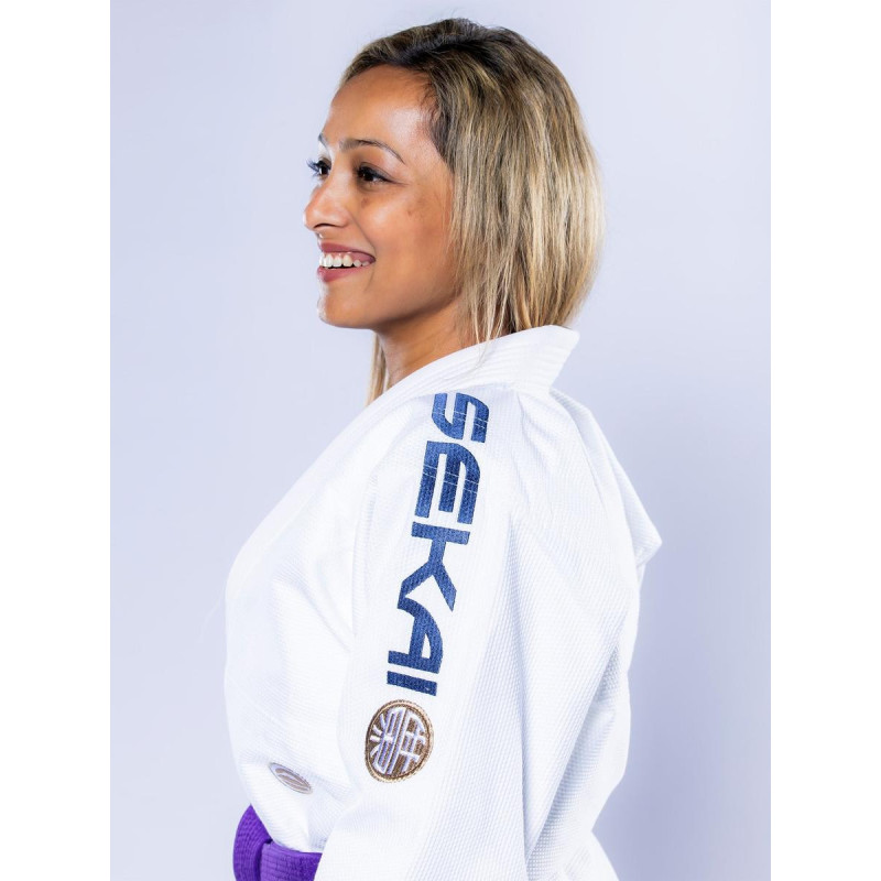 Kimono JJB Fuji Sports | Blanc Navy | SEKAI 3.0