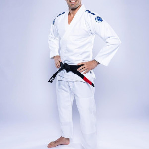 Kimono JJB Fuji Sports | Blanc Navy | Baseline 2.0