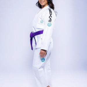 Kimono JJB Fuji Sports | Blanc Teal | SEKAI 3.0