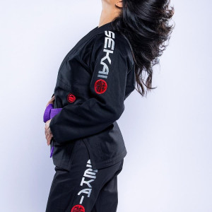 Kimono JJB Fuji Sports | Noir Gris | SEKAI 3.0