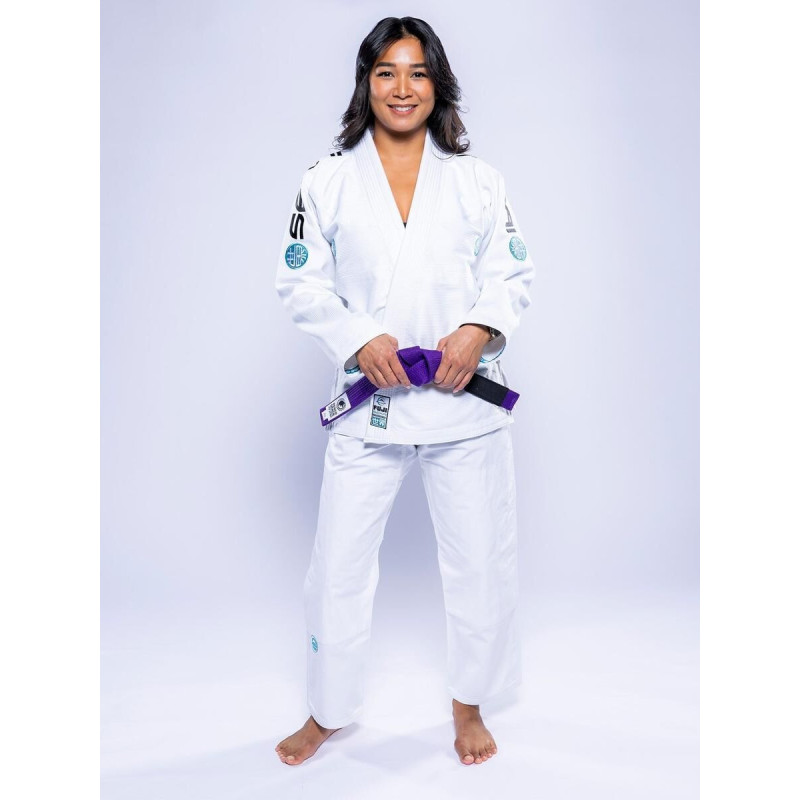 Kimono JJB Fuji Sports | Blanc Teal | SEKAI 3.0