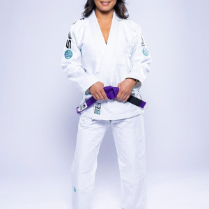 Kimono JJB Fuji Sports | Blanc Teal | SEKAI 3.0
