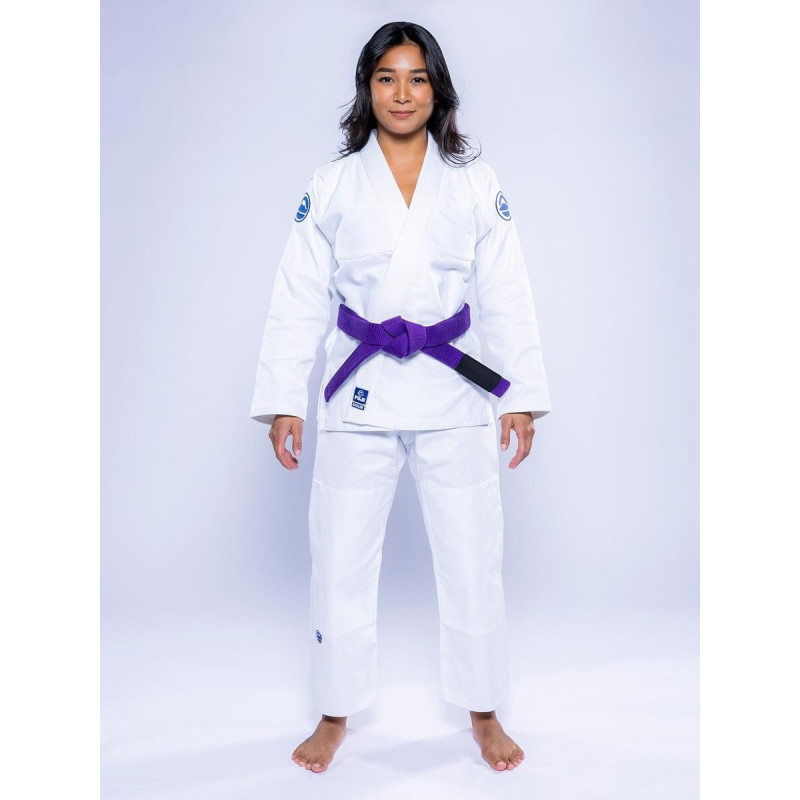 Kimono JJB Fuji Sports | Blanc Navy | Baseline 2.0