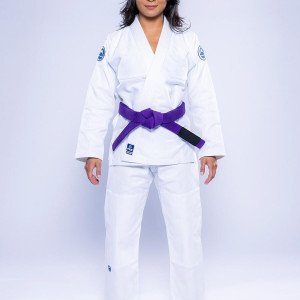 Kimono JJB Fuji Sports | Blanc Navy | Baseline 2.0