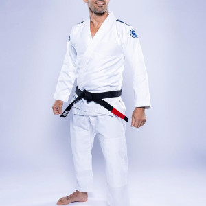 Kimono JJB Fuji Sports | Blanc Navy | Baseline 2.0
