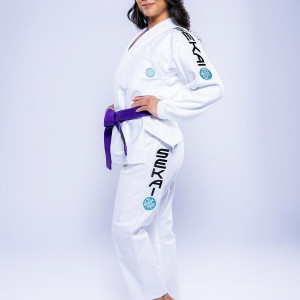 Kimono JJB Fuji Sports | Blanc Teal | SEKAI 3.0
