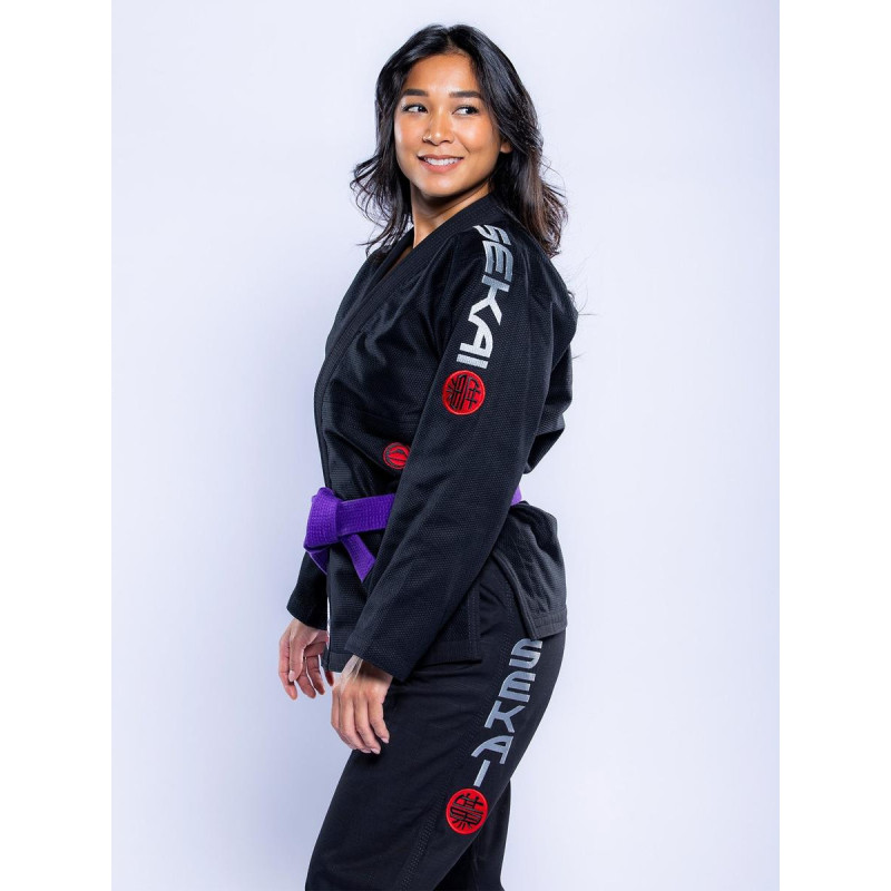 Kimono JJB Fuji Sports | Noir Gris | SEKAI 3.0