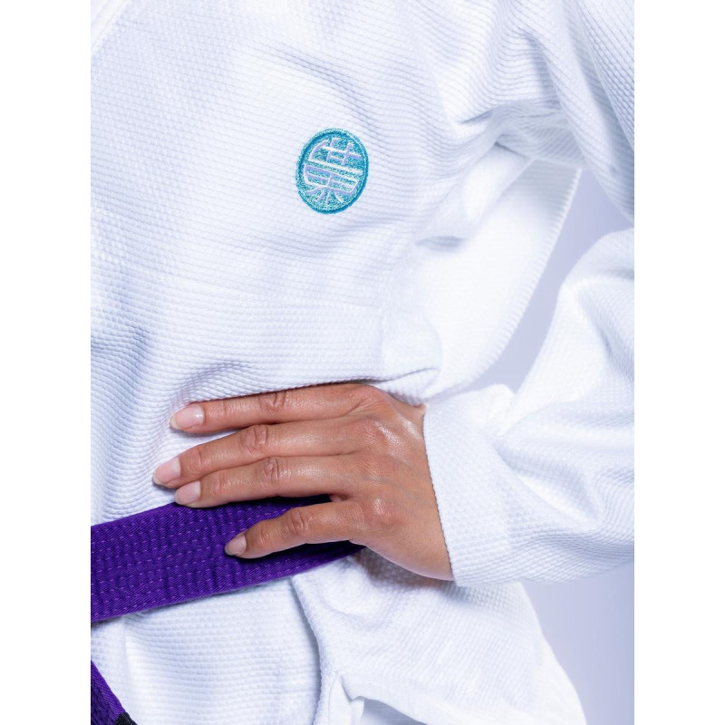 Kimono JJB Fuji Sports | Blanc Teal | SEKAI 3.0
