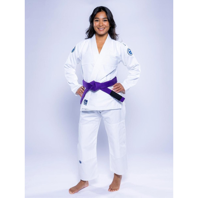 Kimono JJB Fuji Sports | Blanc Navy | Baseline 2.0