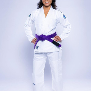 Kimono JJB Fuji Sports | Blanc Navy | Baseline 2.0