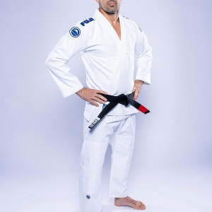 Kimono JJB Fuji Sports | Blanc Navy | Baseline 2.0