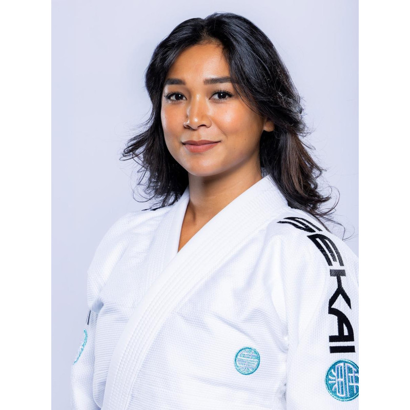 Kimono JJB Fuji Sports | Blanc Teal | SEKAI 3.0