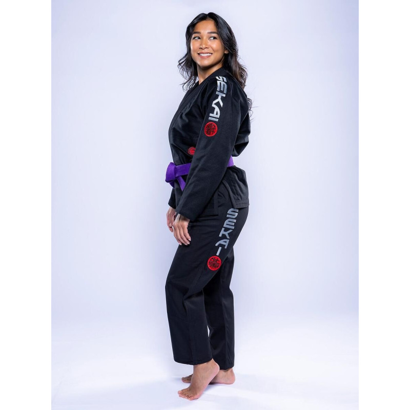 Kimono JJB Fuji Sports | Noir Gris | SEKAI 3.0