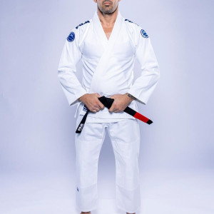 Kimono JJB Fuji Sports | Blanc Navy | Baseline 2.0