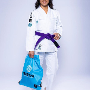 Kimono JJB Fuji Sports | Blanc Teal | SEKAI 3.0