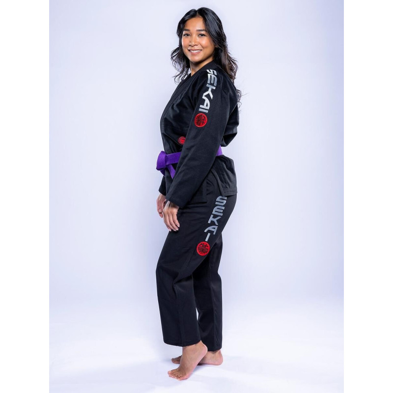 Kimono JJB Fuji Sports | Noir Gris | SEKAI 3.0