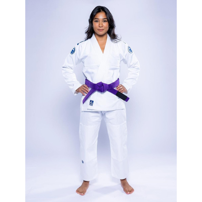 Kimono JJB Fuji Sports | Blanc Navy | Baseline 2.0