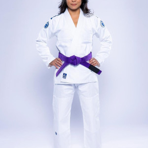 Kimono JJB Fuji Sports | Blanc Navy | Baseline 2.0