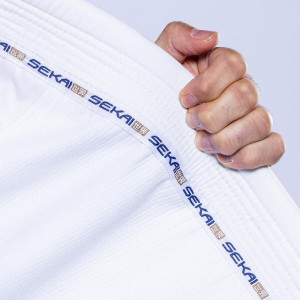 Kimono JJB Fuji Sports | Blanc Navy | SEKAI 3.0