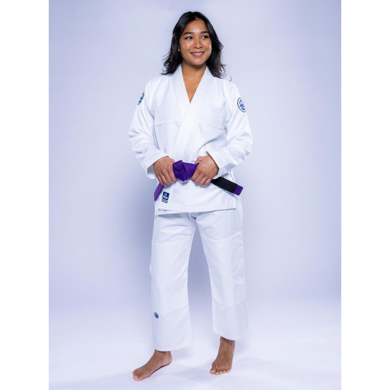Kimono JJB Fuji Sports | Blanc Navy | Baseline 2.0