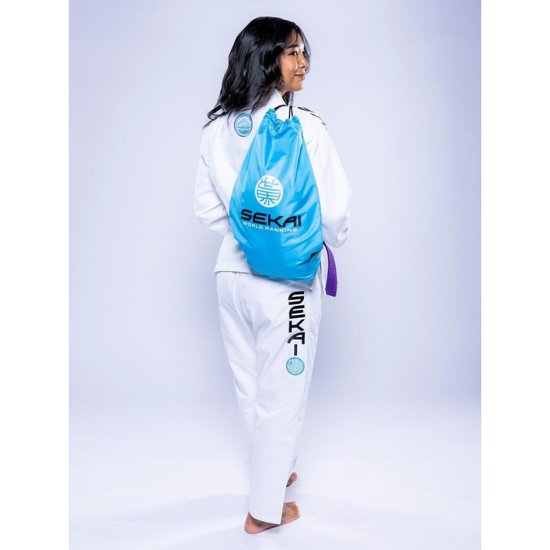 Kimono JJB Fuji Sports | Blanc Teal | SEKAI 3.0