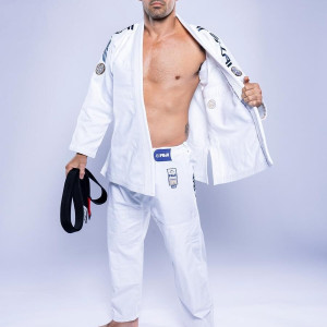 Kimono JJB Fuji Sports | Blanc Navy | SEKAI 3.0