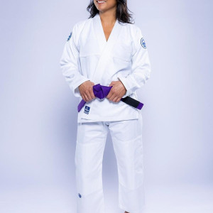 Kimono JJB Fuji Sports | Blanc Navy | Baseline 2.0