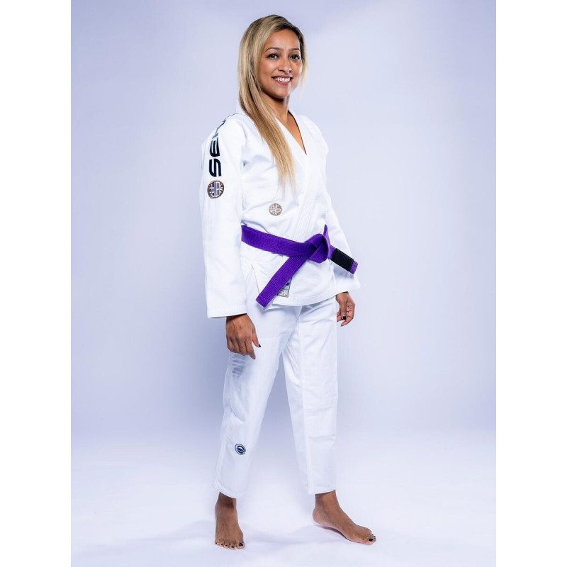 Kimono JJB Fuji Sports | Blanc Navy | SEKAI 3.0