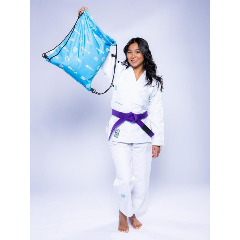 Kimono JJB Fuji Sports | Blanc Teal | SEKAI 3.0