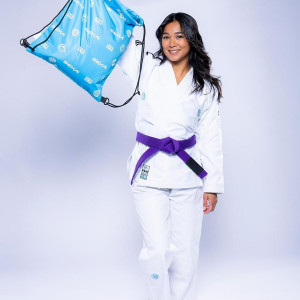 Kimono JJB Fuji Sports | Blanc Teal | SEKAI 3.0