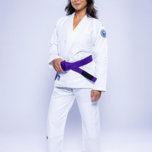 Kimono JJB Fuji Sports | Blanc Navy | Baseline 2.0