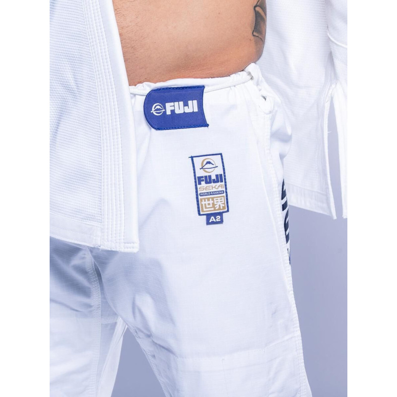 Kimono JJB Fuji Sports | Blanc Navy | SEKAI 3.0