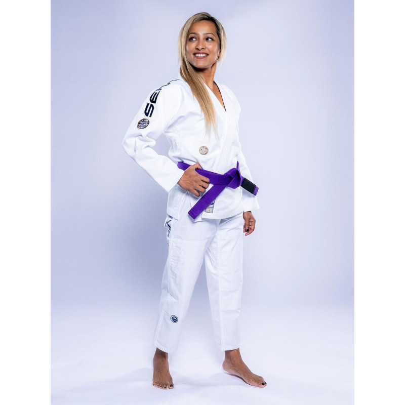 Kimono JJB Fuji Sports | Blanc Navy | SEKAI 3.0