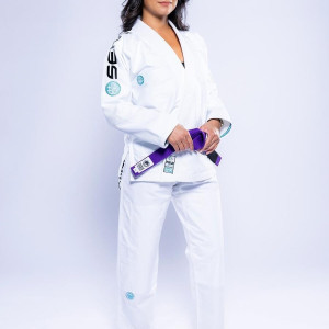 Kimono JJB Fuji Sports | Blanc Teal | SEKAI 3.0