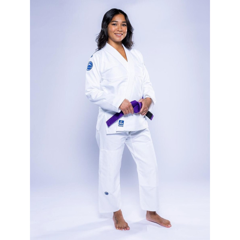 Kimono JJB Fuji Sports | Blanc Navy | Baseline 2.0