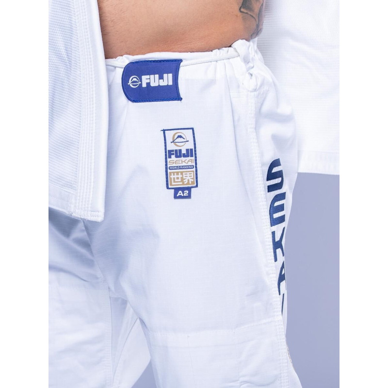 Kimono JJB Fuji Sports | Blanc Navy | SEKAI 3.0