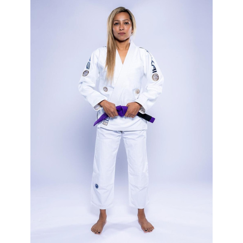 Kimono JJB Fuji Sports | Blanc Navy | SEKAI 3.0